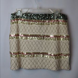 Freeway Beaded/Sequined Mini-Skirt